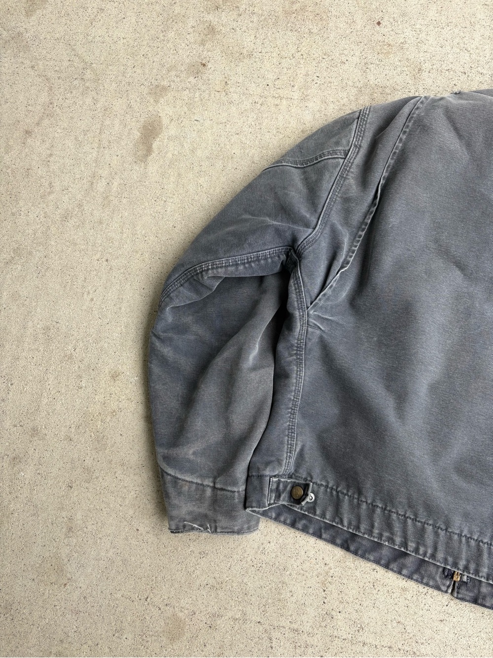 Vintage Y2K Carhartt Detroit J97 PLT Platinum Stonewash Large - Picture 7 of 7